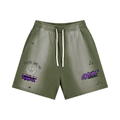 "Outcast Society" Sun Fade Distressed Shorts (Pink)