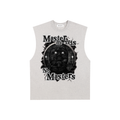 Philadelphia "Masterminds" Raw Edge Cotton Tank Top (White Print)