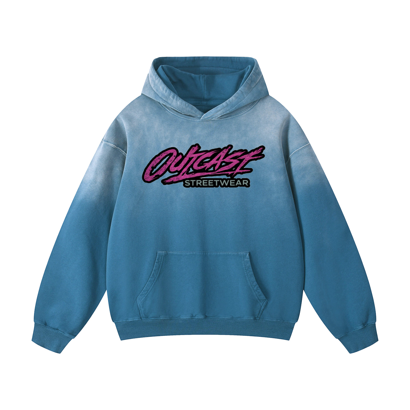 "Outcast Society" Heavyweight Sunfade Oversized Hoodie