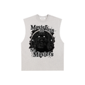 Chicago "Masterminds" Raw Edge Cotton Tank Top (White Print)