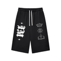 "Mastermind" Relaxed Drawstring Three-quarter Sweatpants
