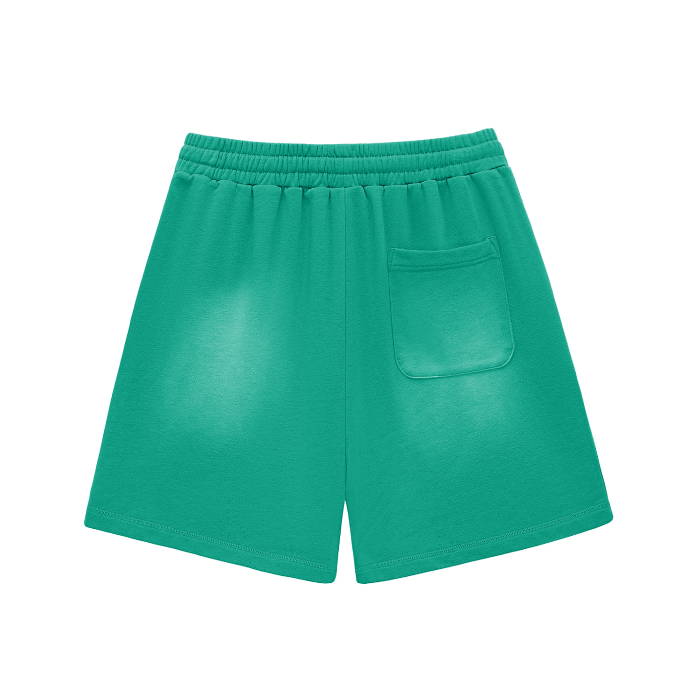 "Outcast Society" Sun Fade Raw Edge Cotton Shorts