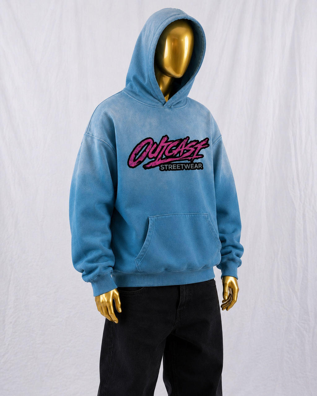 "Outcast Society" Heavyweight Sunfade Oversized Hoodie