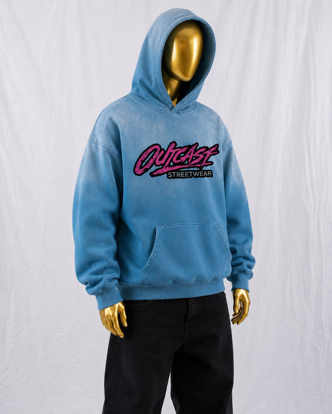"Outcast Society" Heavyweight Sunfade Oversized Hoodie