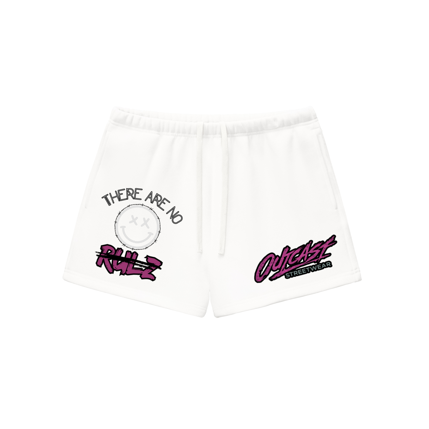 "Outcast Society" Essential Fleece Drawstring Sweatshorts
