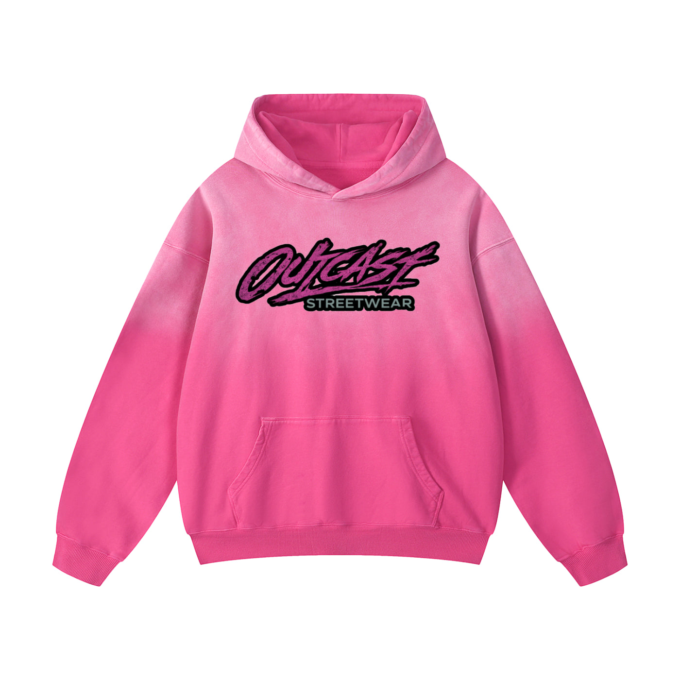 "Outcast Society" Heavyweight Sunfade Oversized Hoodie