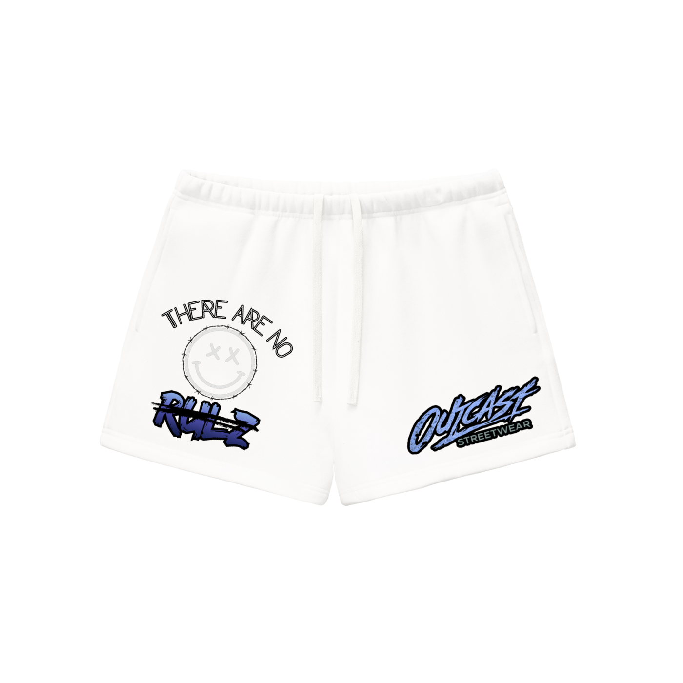 "Outcast Society" Essential Fleece Drawstring Sweatshorts (Purple)