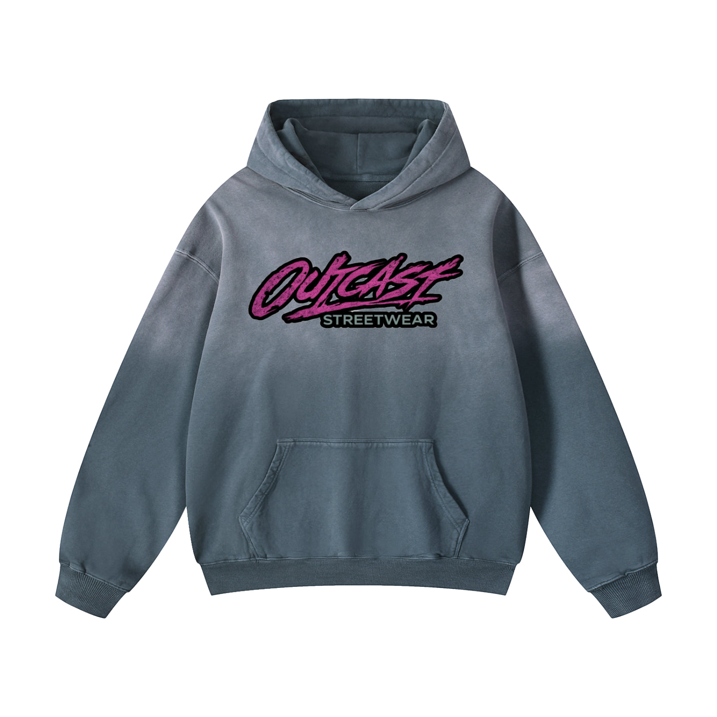 "Outcast Society" Heavyweight Sunfade Oversized Hoodie