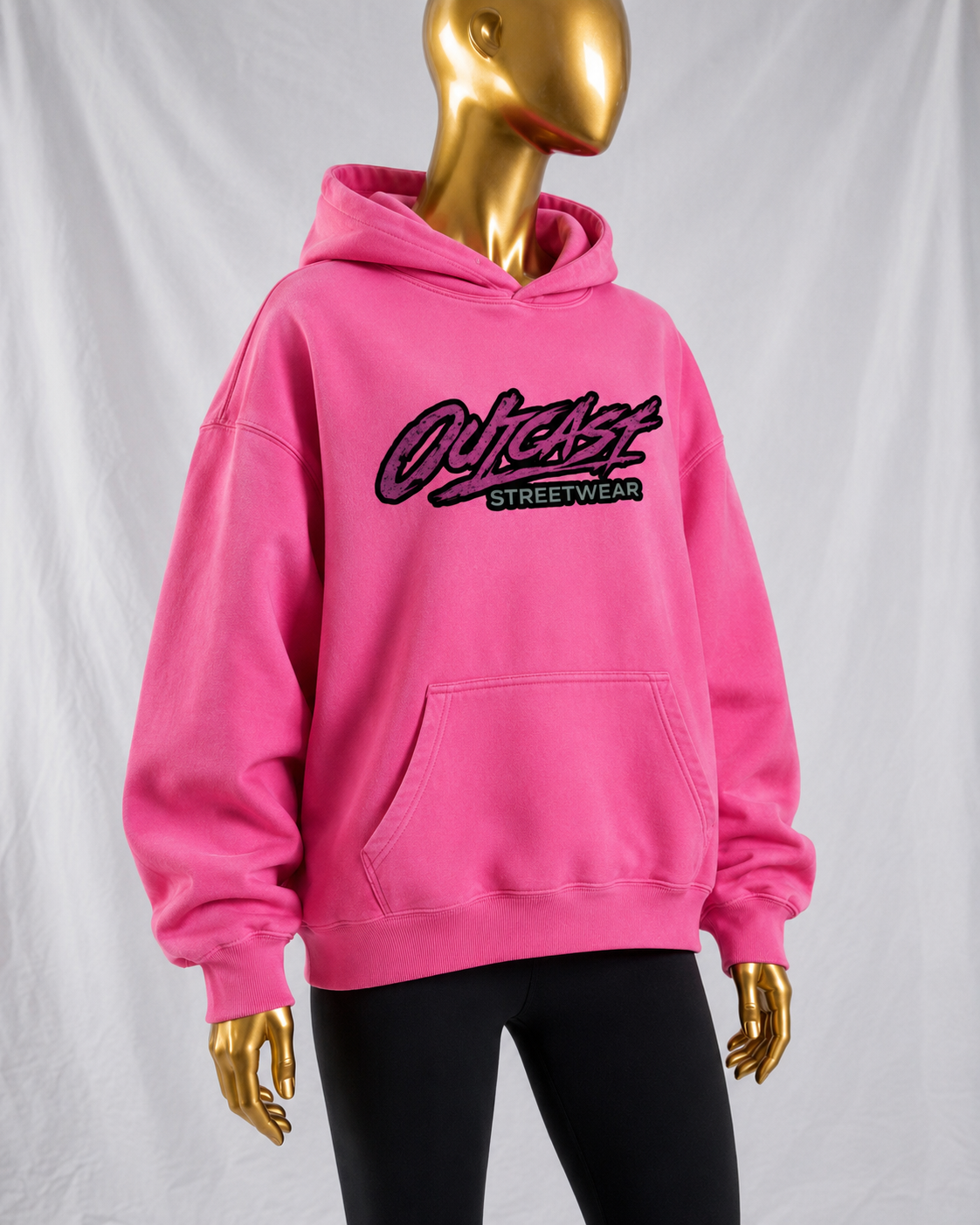 "Outcast Society" Heavyweight Sunfade Oversized Hoodie