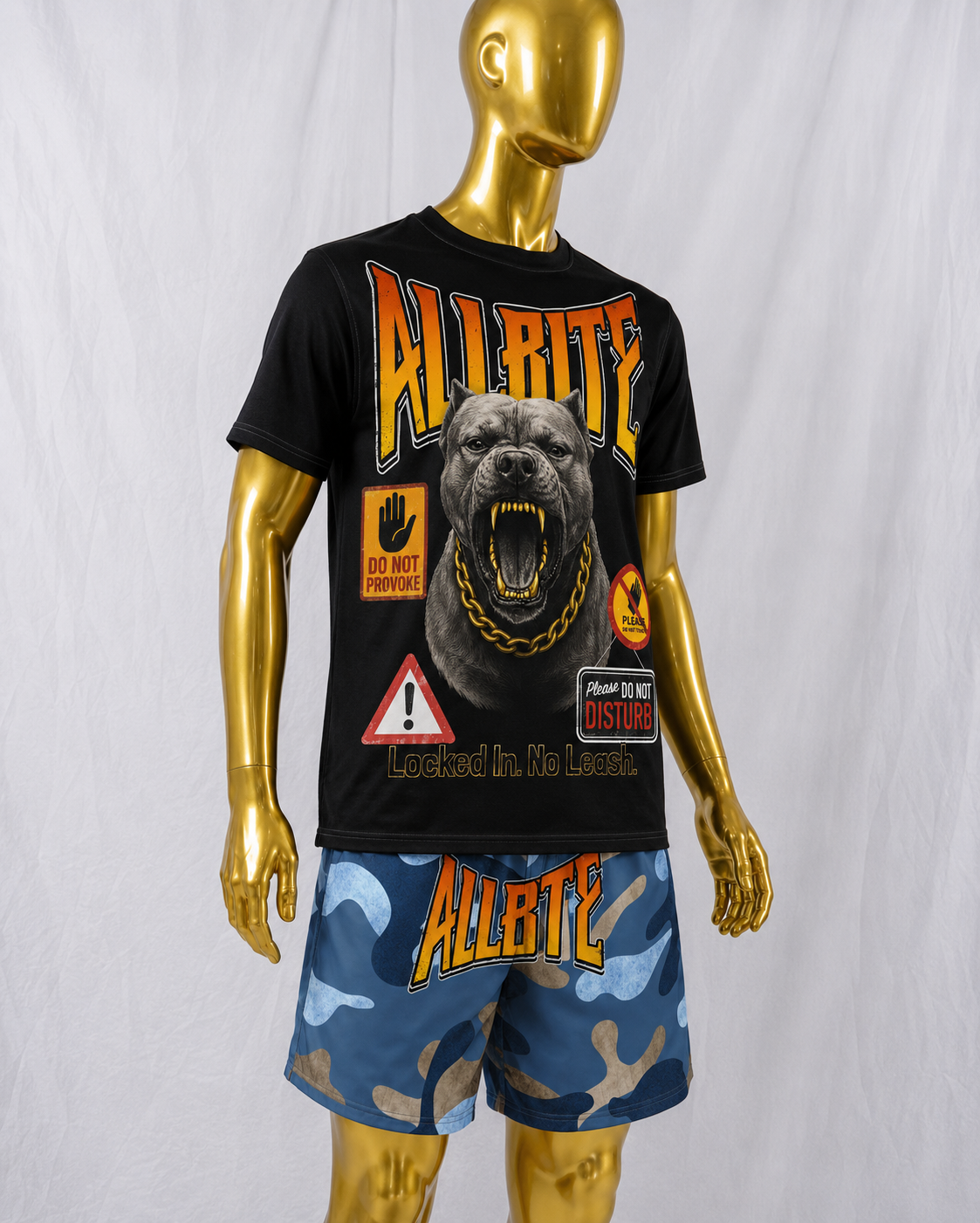 ALL BITE "Pit Mode" cotton crew neck t-shirt