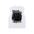 Chicago "Masterminds" Raw Edge Cotton Tank Top (Black Print)