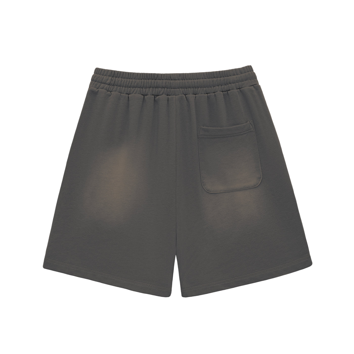 "Outcast Society" Sun Fade Raw Edge Cotton Shorts
