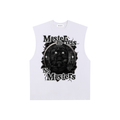 Philadelphia "Masterminds" Raw Edge Cotton Tank Top (Black Print)