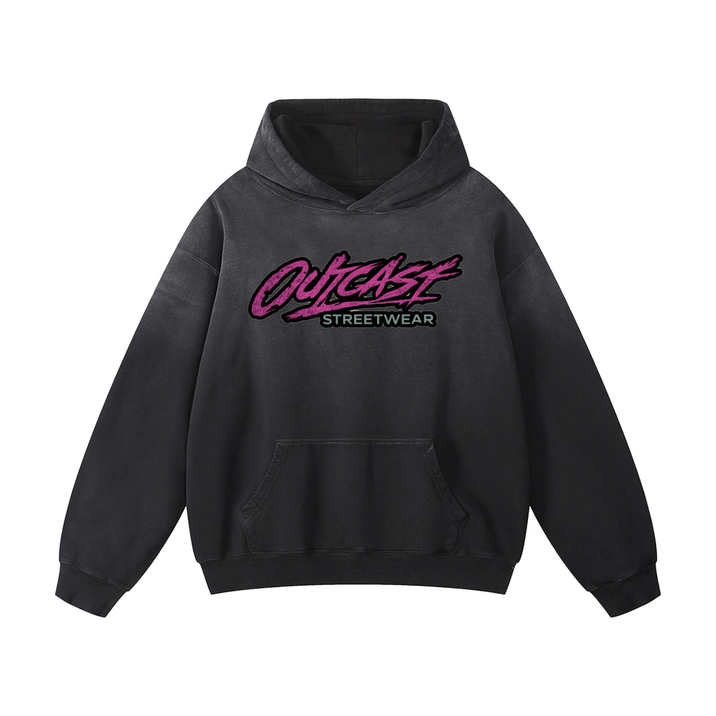 "Outcast Society" Heavyweight Sunfade Oversized Hoodie
